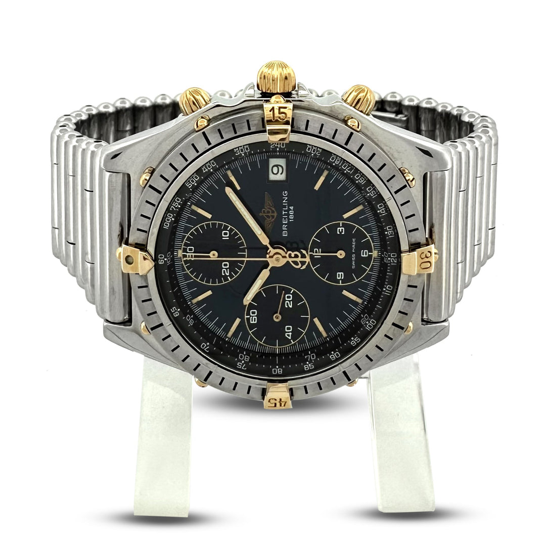 1990 Breitling Chronomat 39mm Automatic Two-Tone Watch with Box & Papers