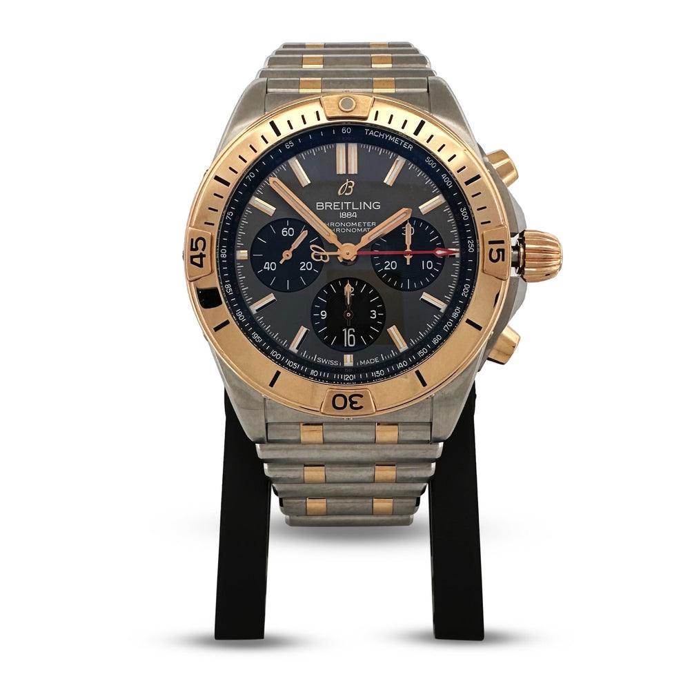2020 Breitling Chronomat B01 42mm Automatic Two-Tone Bracelet Watch with Box & Papers