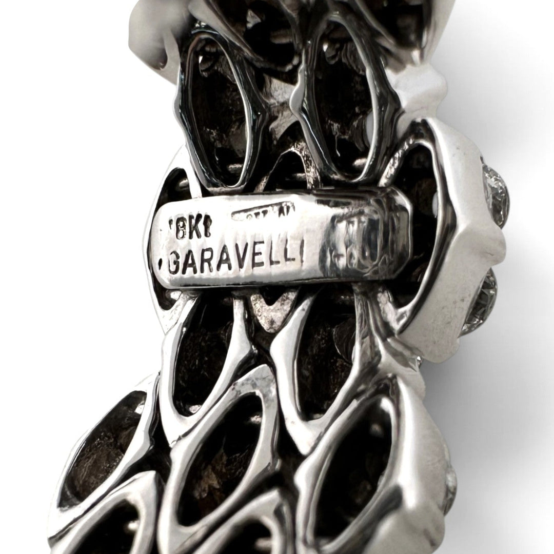 3.50ctw Round Brilliant Natural Diamond Eternity Band in 18k White Gold by Garavelli