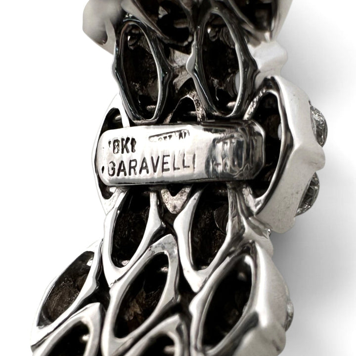 3.50ctw Round Brilliant Natural Diamond Eternity Band in 18k White Gold by Garavelli