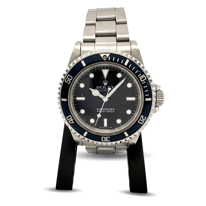 1989 Rolex Submariner 40mm 'Ghost Bezel' Stainless Steel Oyster Bracelet Watch