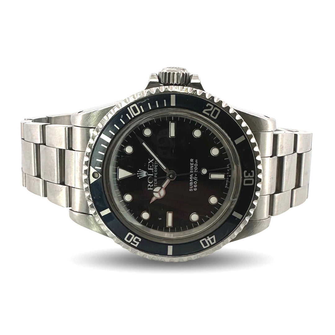 1989 Rolex Submariner 40mm 'Ghost Bezel' Stainless Steel Oyster Bracelet Watch