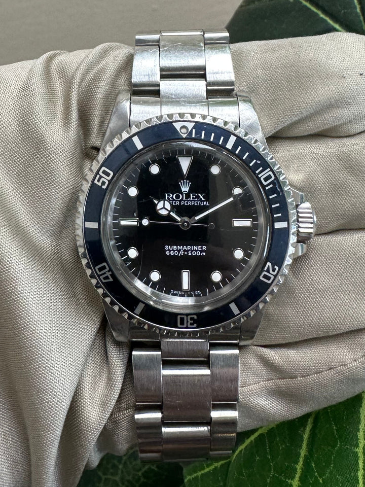 1989 Rolex Submariner 40mm 'Ghost Bezel' Stainless Steel Oyster Bracelet Watch