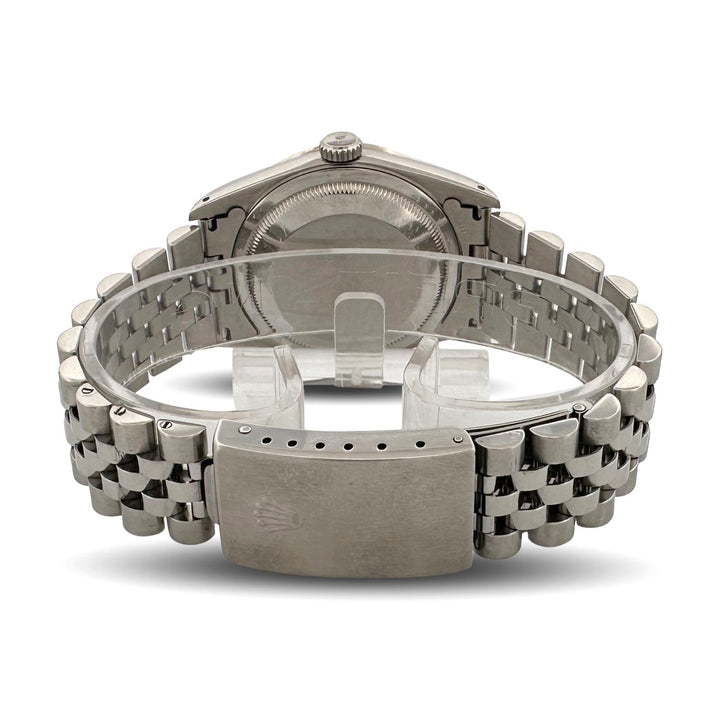 1990 Rolex Datejust 36mm Stainless Steel Jubilee Bracelet Watch with Diamonds
