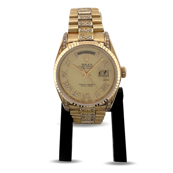 1980 Rolex Day-Date 36mm "President" 18k Yellow Gold Presidential Bracelet Watch