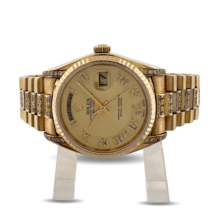 1980 Rolex Day-Date 36mm "President" 18k Yellow Gold Presidential Bracelet Watch