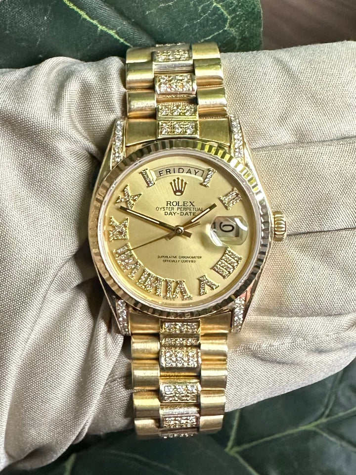 1980 Rolex Day-Date 36mm "President" 18k Yellow Gold Presidential Bracelet Watch