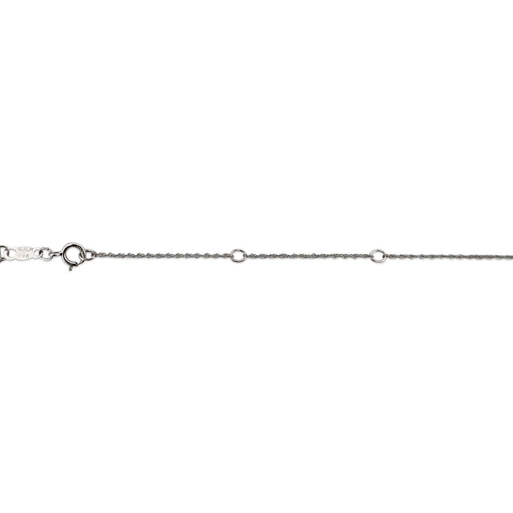 0.82ctw Round Brilliant Natural Dancing Diamond Pendant Necklace in 14k White Gold
