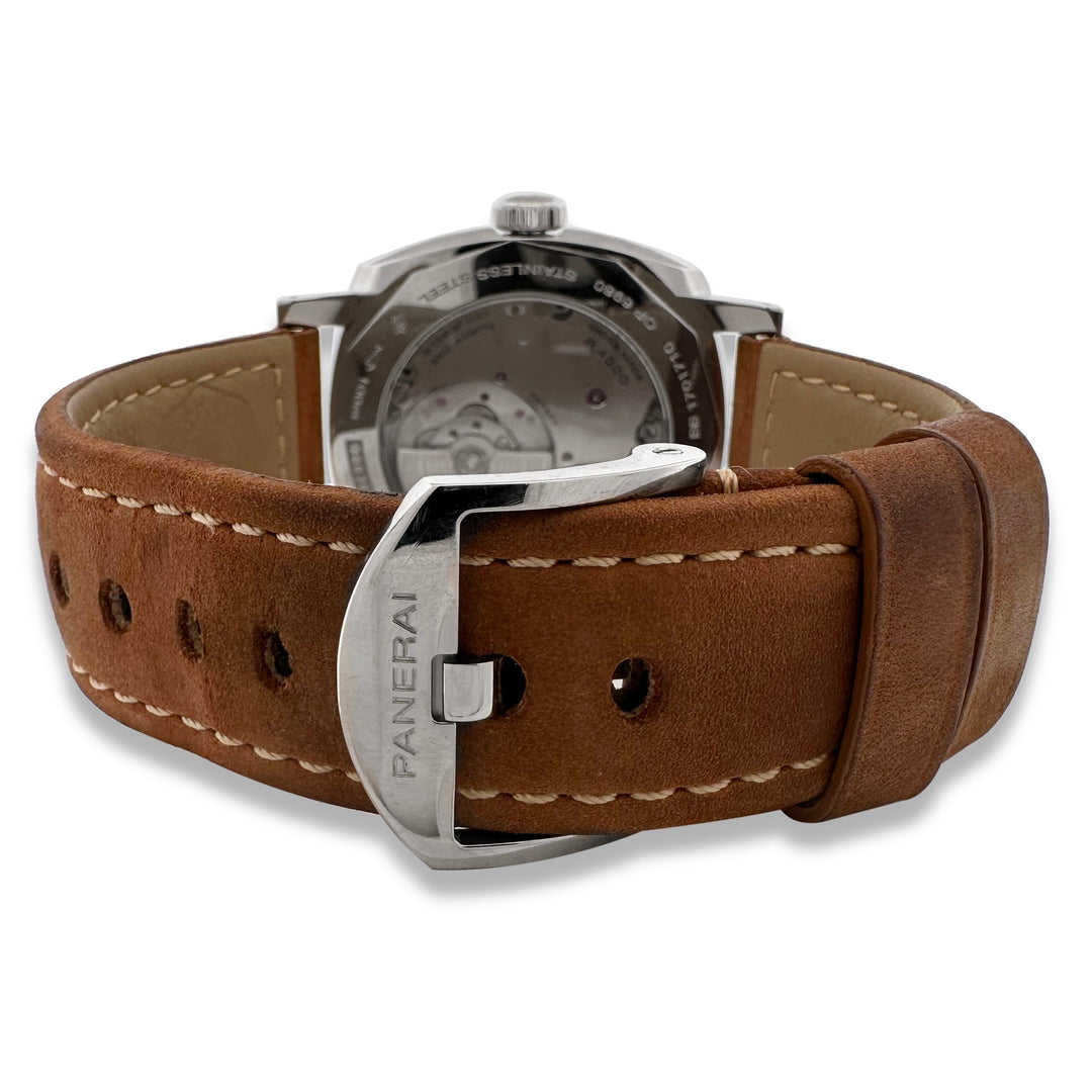 Panerai Radiomir 1940 45mm Stainless Steel Suede Strap Watch With Box