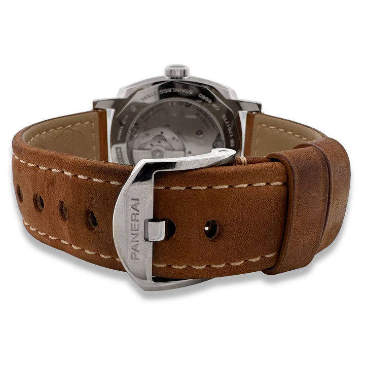 Panerai Radiomir 1940 45mm Stainless Steel Suede Strap Watch With Box