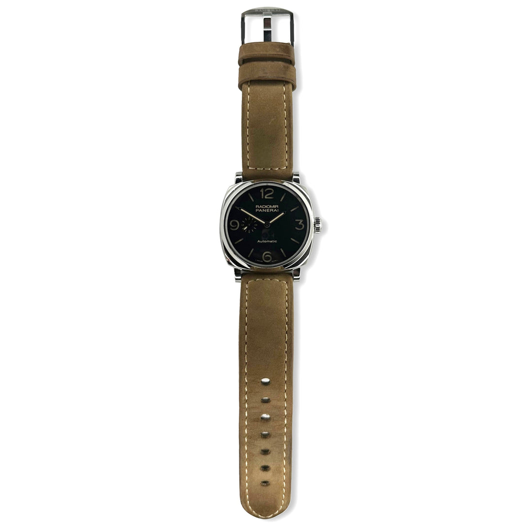 Panerai Radiomir 1940 45mm Stainless Steel Suede Strap Watch With Box