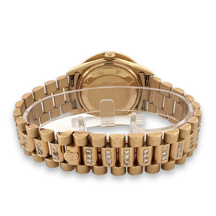 Rolex Date 34mm 18k Yellow Gold Presidential Bracelet Watch