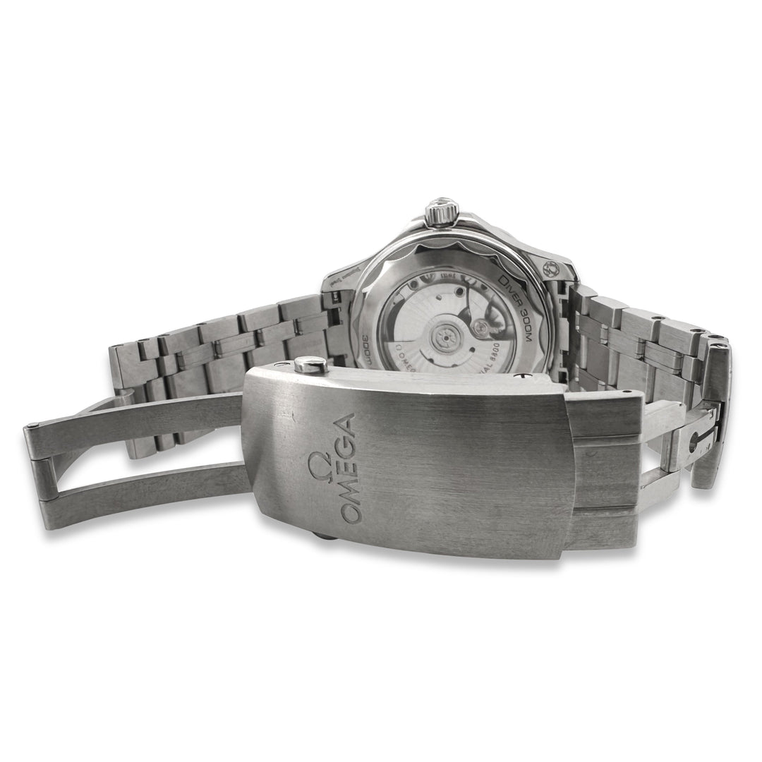 2024 Omega Seamaster 300M 42mm Stainless Steel Bracelet Watch in Green with Box & Card