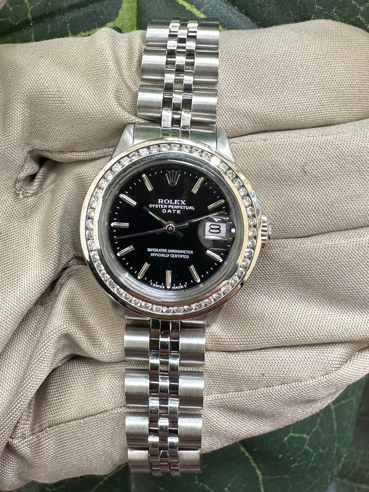1972 Rolex Date 26mm Stainless Steel Jubilee Bracelet Watch