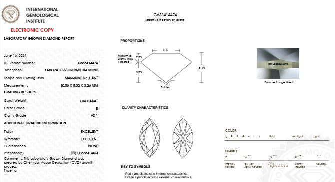 IGI Graded 2.39ctw Round Brilliant & Marquise Cut Lab-Grown Diamond Toi et Moi Engagement Ring in 14k Yellow Gold