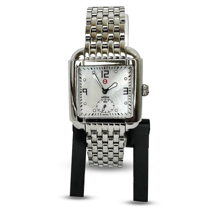 Michele Urban Lady's Stainless Steel Bracelet Watch