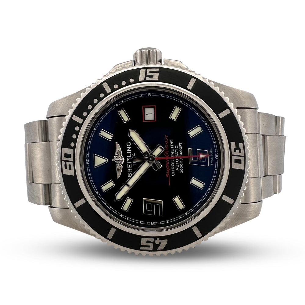 2014 Breitling Superocean Chronometer 44mm Stainless Steel Watch