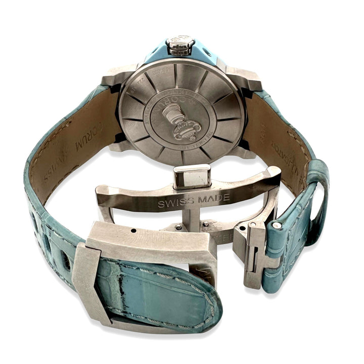 Corum Admiral's Cup 40mm Stainless Steel Leather Strap Watch with Box