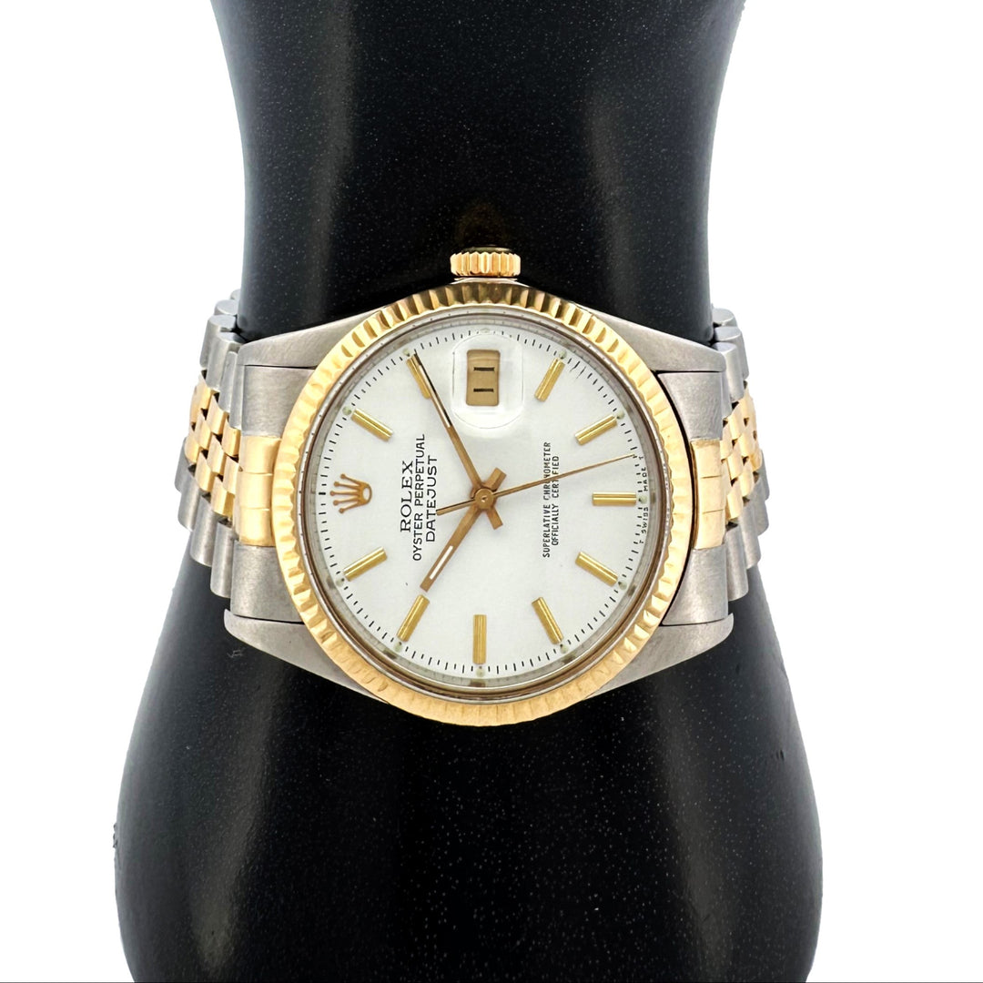 1986 Rolex Datejust 36mm Two-Tone Stainless Steel and Yellow Gold Jubilee Bracelet Watch