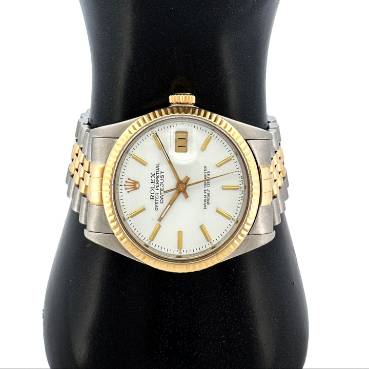 1986 Rolex Datejust 36mm Two-Tone Stainless Steel and Yellow Gold Jubilee Bracelet Watch
