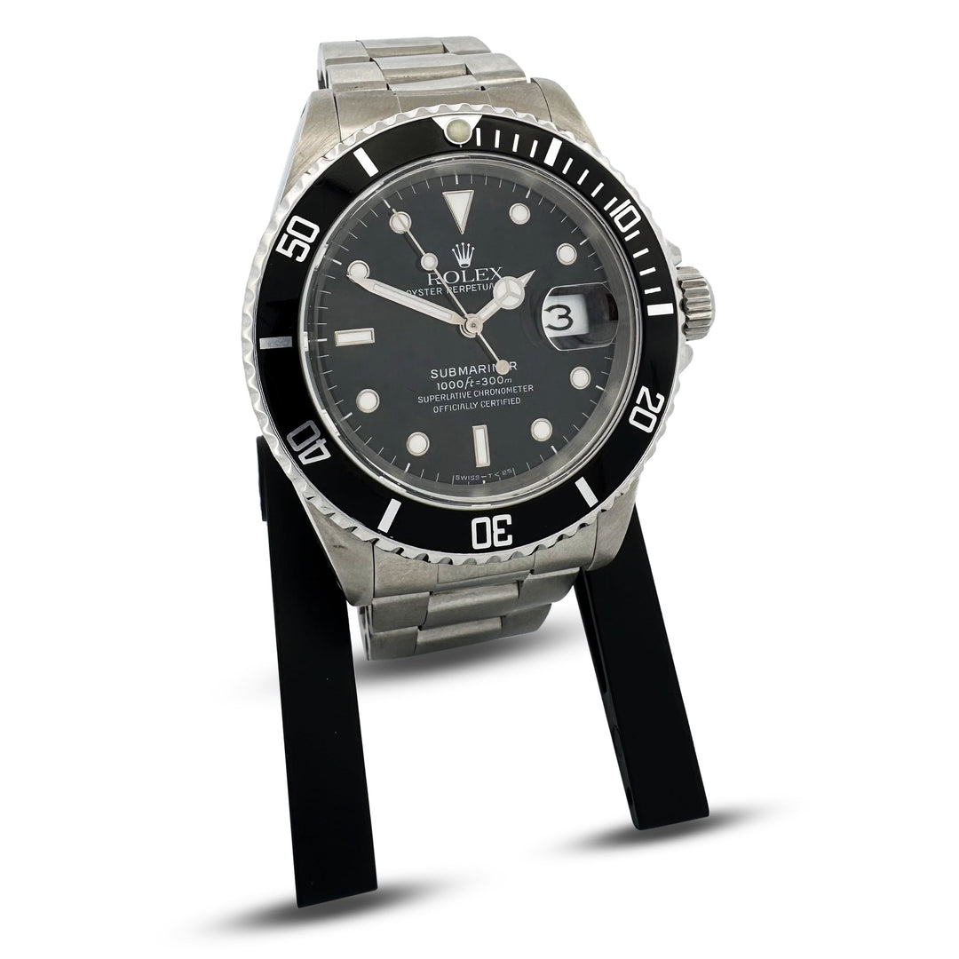 1990 Rolex Submariner Date 40mm Stainless Steel Oyster Bracelet Watch