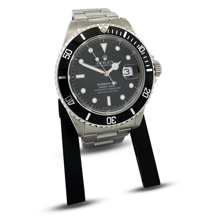 1990 Rolex Submariner Date 40mm Stainless Steel Oyster Bracelet Watch