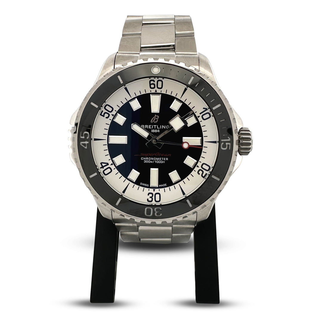 2024 Breitling Superocean Chronometer 46mm Stainless Steel Bracelet Watch with Box