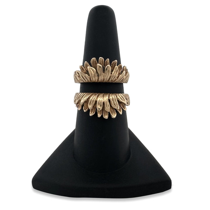 Vintage Botanical Ring Jacket in 14k Yellow Gold