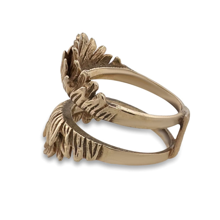 Vintage Botanical Ring Jacket in 14k Yellow Gold