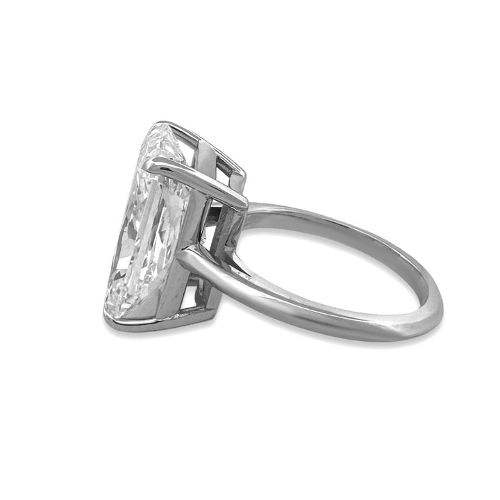 IGI Graded 10.51ct Radiant Cut Lab-Grown Diamond Solitaire Engagement Ring in 14k White Gold