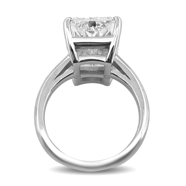 IGI Graded 10.51ct Radiant Cut Lab-Grown Diamond Solitaire Engagement Ring in 14k White Gold