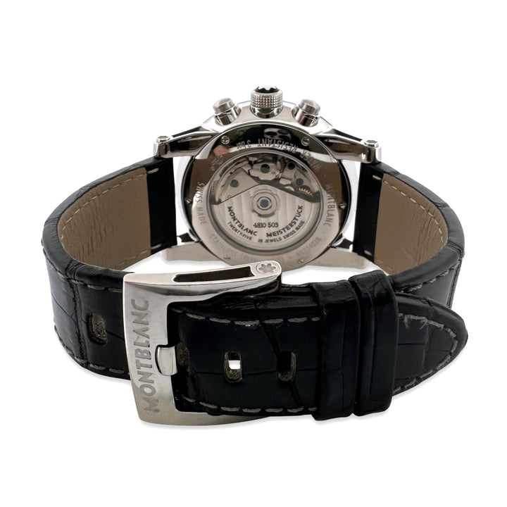 Montblanc TimeWalker UTC 43mm Stainless Steel Leather Strap Watch with Box
