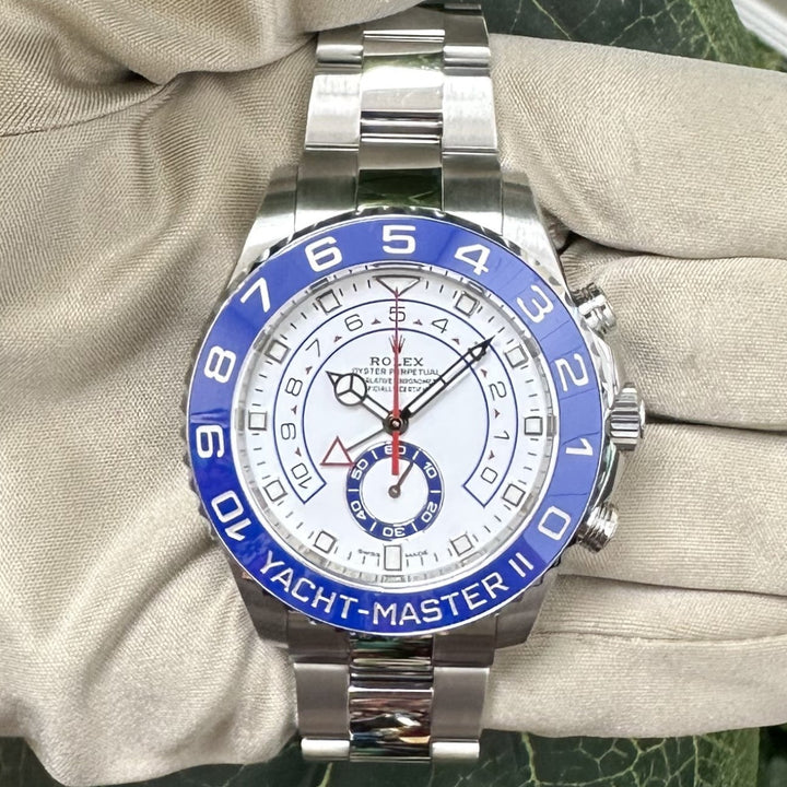 2023 Rolex Yacht-Master 44mm Stainless Steel Oyster Bracelet Watch with Box & Papers