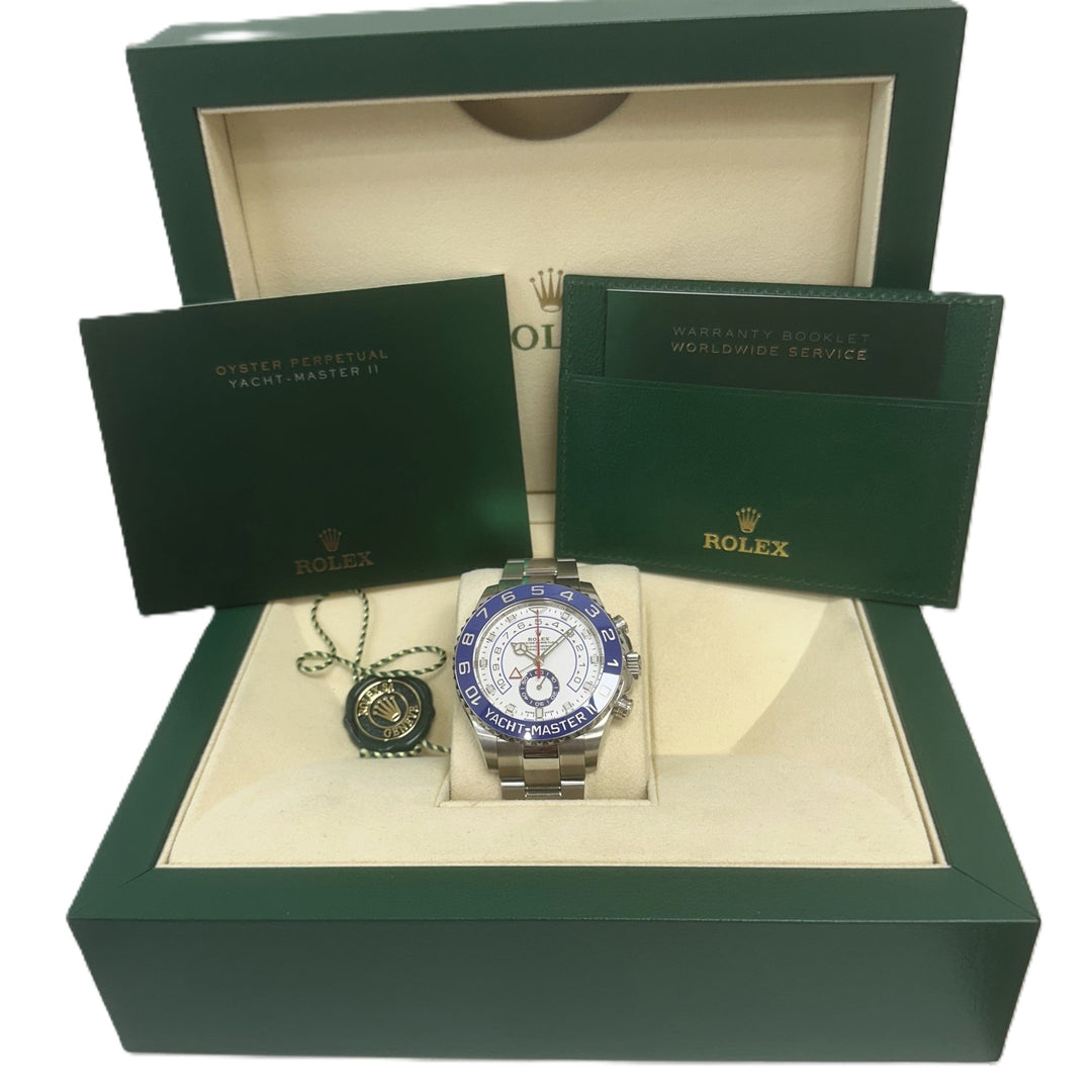 2023 Rolex Yacht-Master 44mm Stainless Steel Oyster Bracelet Watch with Box & Papers