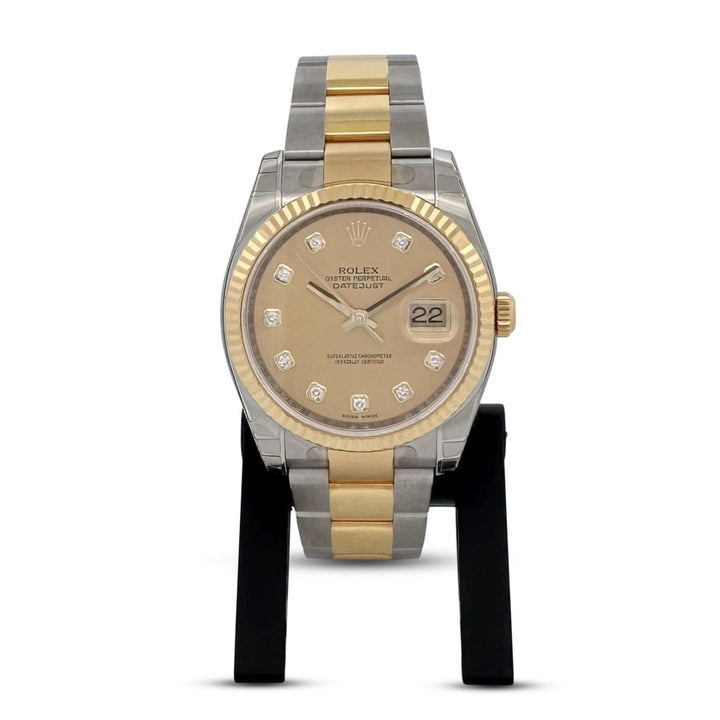 2006 Rolex Datejust 36mm Two-Tone Stainless Steel & 18k Yellow Gold Oyster Bracelet Watch with Box & Papers