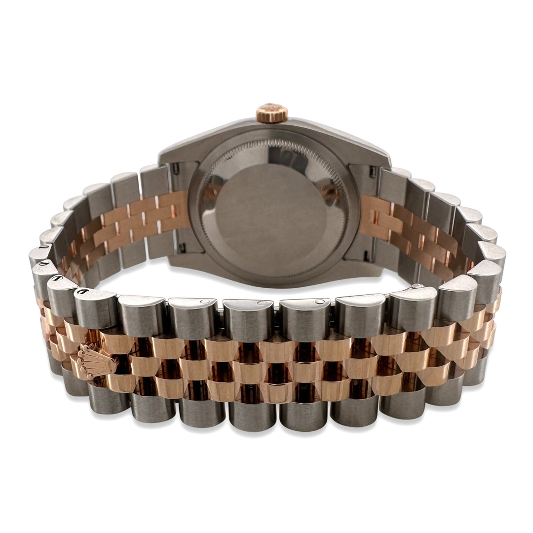 2005 Rolex Datejust 36mm Two-Tone Stainless Steel & 18k Rose Gold Jubilee Bracelet Watch with Box & Papers