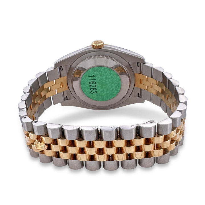 2004 Rolex Datejust Turn-o-Graph 36mm Two-Tone Stainless Steel & 18k Yellow Gold Jubilee Bracelet Watch with Box & Papers