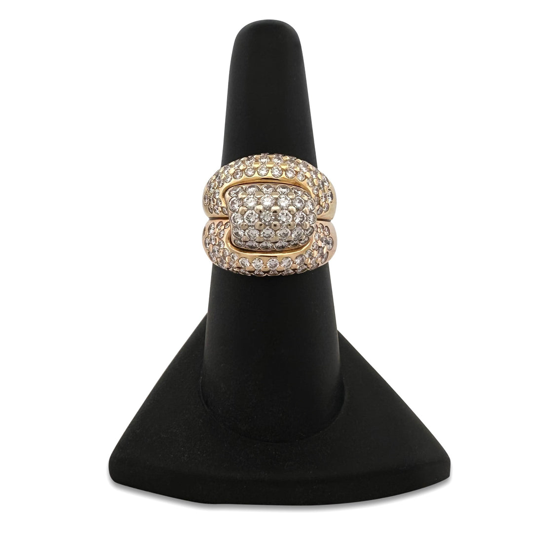 2.50ctw Round Brilliant Natural Diamond Cocktail Ring in 18k Yellow Gold