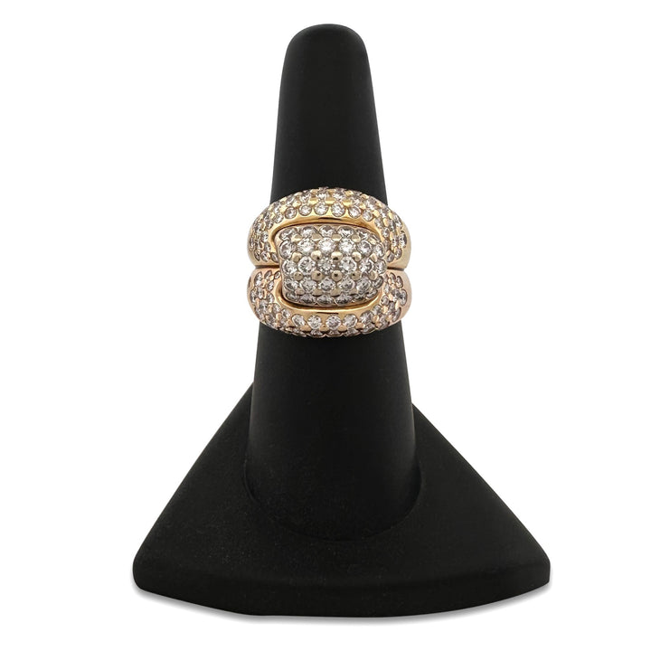 2.50ctw Round Brilliant Natural Diamond Cocktail Ring in 18k Yellow Gold