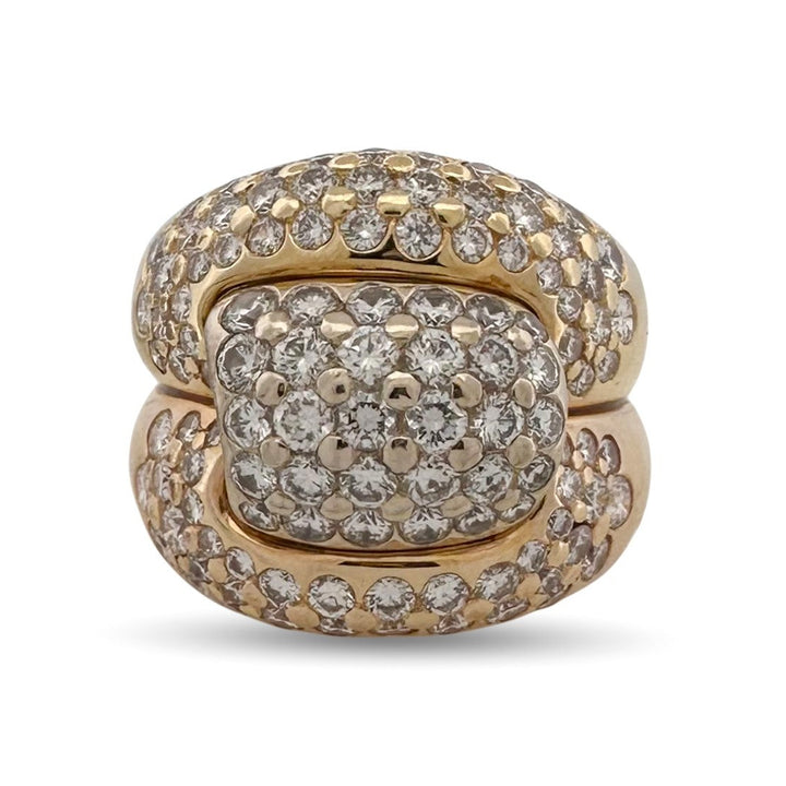 2.50ctw Round Brilliant Natural Diamond Cocktail Ring in 18k Yellow Gold