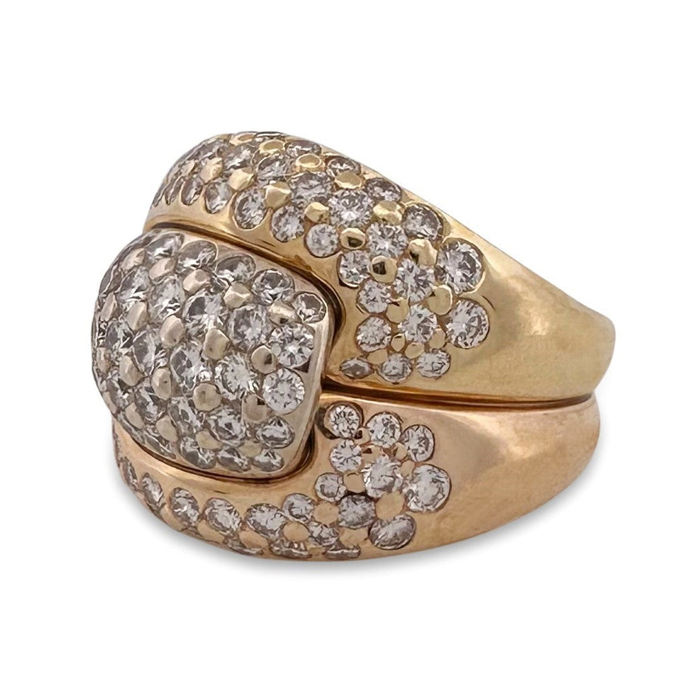 2.50ctw Round Brilliant Natural Diamond Cocktail Ring in 18k Yellow Gold