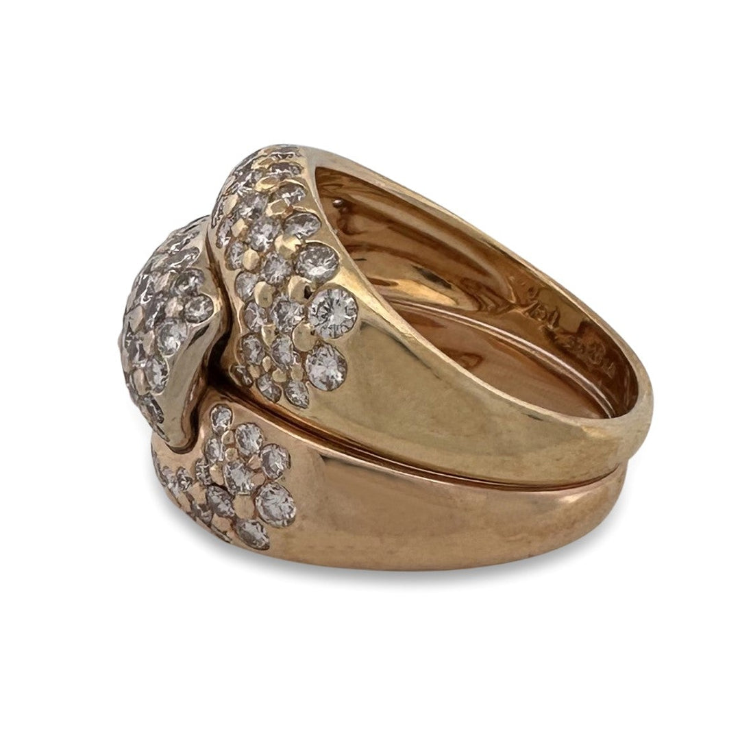 2.50ctw Round Brilliant Natural Diamond Cocktail Ring in 18k Yellow Gold