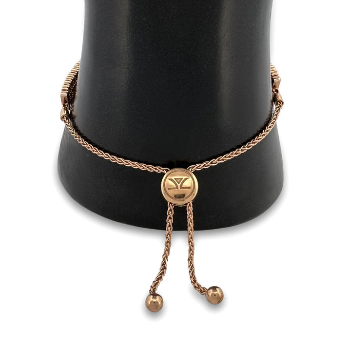 7ctw Vanilla Natural Diamond Bezel-Set 3-Strand Bolo Bracelet in 14k Rose Gold by Le Vian