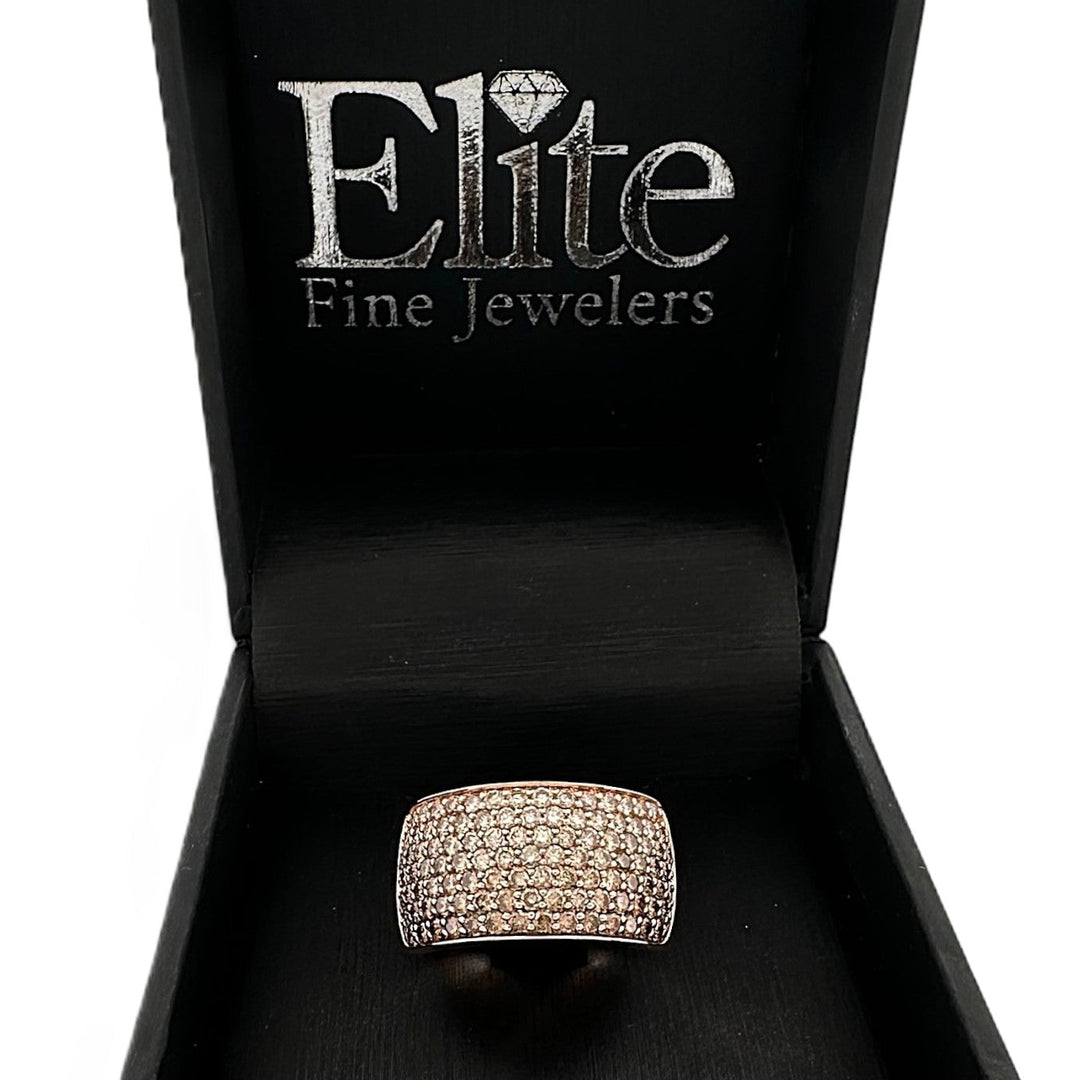 1.50ctw Chocolate & Nude Diamond Ombré Cocktail Ring in 14k Rose Gold by Le Vian