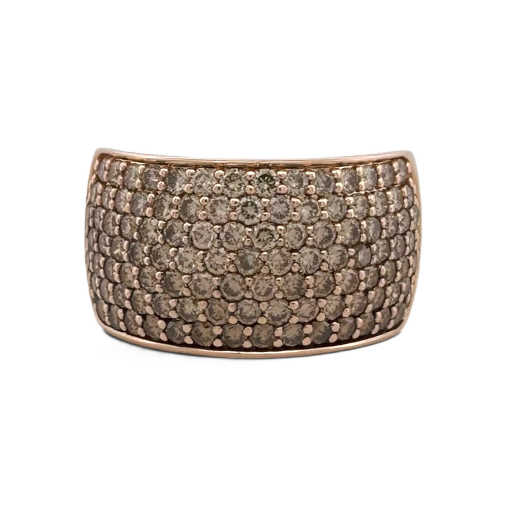 1.50ctw Chocolate & Nude Diamond Ombré Cocktail Ring in 14k Rose Gold by Le Vian