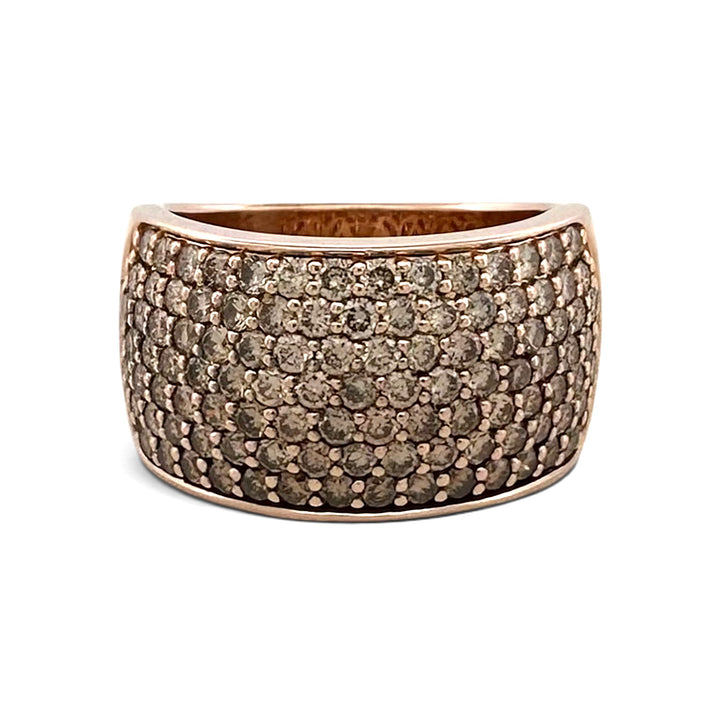 1.50ctw Chocolate & Nude Diamond Ombré Cocktail Ring in 14k Rose Gold by Le Vian