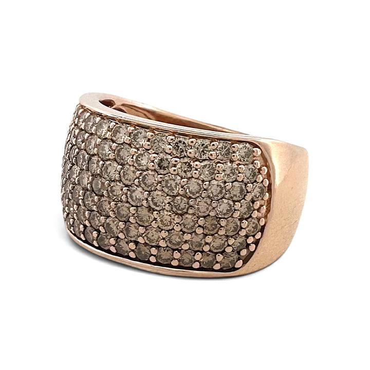 1.50ctw Chocolate & Nude Diamond Ombré Cocktail Ring in 14k Rose Gold by Le Vian