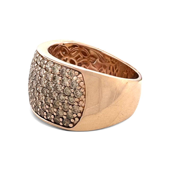 1.50ctw Chocolate & Nude Diamond Ombré Cocktail Ring in 14k Rose Gold by Le Vian