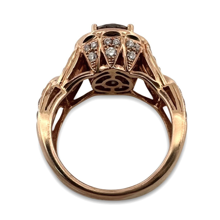 2.35ctw Chocolate & Nude Diamond Engagement Ring in 18k Rose Gold by Le Vian