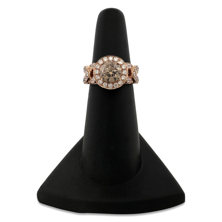 2.35ctw Chocolate & Nude Diamond Engagement Ring in 18k Rose Gold by Le Vian